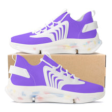 Load image into Gallery viewer, Ti Amo I love you - Exclusive Brand - Heliotrope 3 - Mens / Womens - Air Max React Sneakers - White Soles
