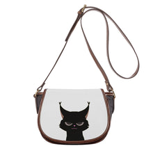 Load image into Gallery viewer, Ti Amo I love you - Exclusive Brand - Concrete - Black Cat - Saddle Bag
