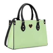 Load image into Gallery viewer, Ti Amo I love you - Exclusive Brand - Pixie Green - Luxury Womens PU Tote Bag - Black Straps
