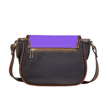 Load image into Gallery viewer, Ti Amo I love you - Exclusive Brand - Heliotrope 3 - Double White Heart - Saddle Bag
