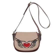 Load image into Gallery viewer, Ti Amo I love you - Exclusive Brand - Rodeo Dust 2 - Skeleton Hands with Heart - Saddle Bag
