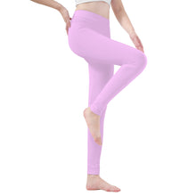 Load image into Gallery viewer, Ti Amo I love you - Exclusive Brand - Pastel Sugar Chic - White Daisy - Yoga Leggings - Sizes XS-3XL
