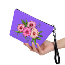 Load image into Gallery viewer, Ti Amo I love you - Exclusive Brand - Heliotrope 3 - Pink Floral - Sling Cosmetic Bag
