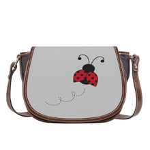 Load image into Gallery viewer, Ti Amo I love you - Exclusive Brand - Silver - Ladybug - Saddle Bag
