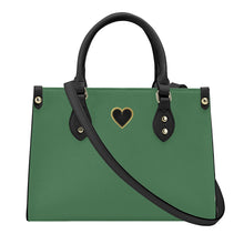 Load image into Gallery viewer, Ti Amo I love you - Exclusive Brand - Spring Leaves - Luxury Womens PU Tote Bag - Black Straps
