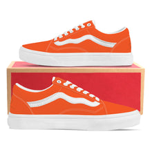 Load image into Gallery viewer, Ti Amo I love you - Exclusive Brand - Orange - Low Top Flat Sneaker
