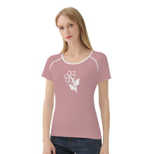 Load image into Gallery viewer, Ti Amo I love you - Exclusive Brand - Oriental Pink - White Daisy - Women&#39;s T shirt
