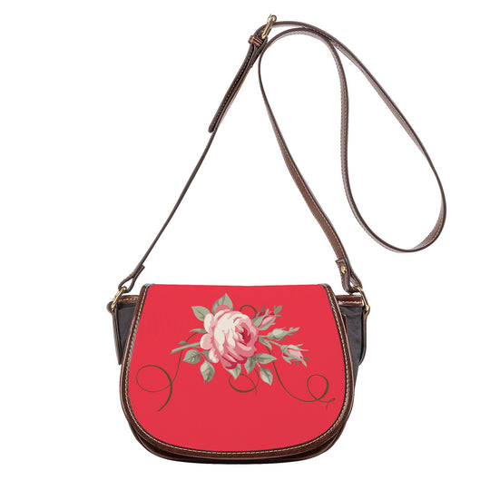 Ti Amo I love you - Exclusive Brand - Red Pink - Rose - Saddle Bag