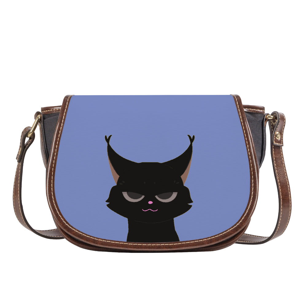 Ti Amo I love you - Exclusive Brand - Mood Mode - Black Cat - Saddle Bag