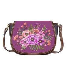 Load image into Gallery viewer, Ti Amo I love you - Exclusive Brand - Cannon Pink - Pink Floral -  Saddle Bag
