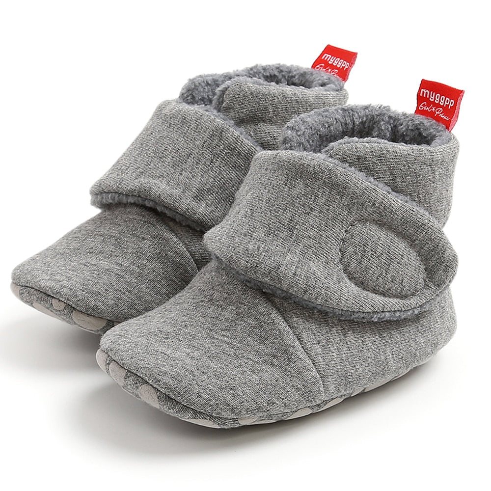 Infant / Newborn Baby / Toddler -  Girls / Boys - Sock Shoes -  First Walkers Booties - Cotton Soft Comfortable - Anti-slip Warm Crib Shoes Ti Amo I love you