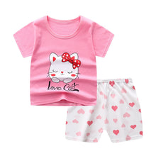 Load image into Gallery viewer, Infant / Toddler - Summer 2pc Sts - Soft Outfits  - Sizes 9mth- 5T Ti Amo I love you
