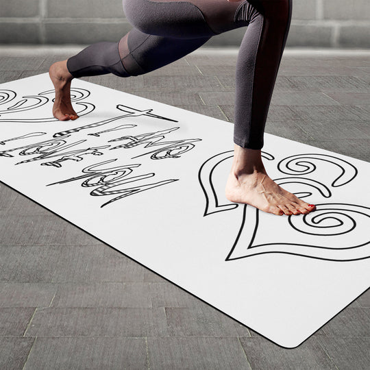 Ti Amo I love you - Exclusive Brand - White - Yoga Mat