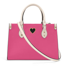 Load image into Gallery viewer, Ti Amo I love you - Exclusive Brand - Warm Pink - Luxury Womens PU Tote Bag - Cream Straps
