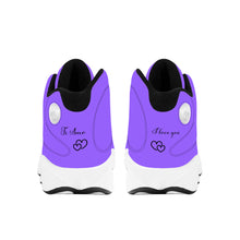 Load image into Gallery viewer, Ti Amo I love you  - Exclusive Brand - Heliotrope 3 - Mens / Womens - Basketball Shoes - Black Laces
