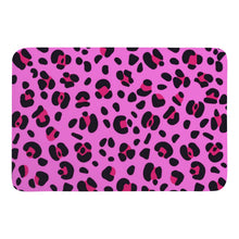 Load image into Gallery viewer, Ti Amo I love you - Exclusive Brand - Persian Pink with Cerise Leopard Spots - Doormat
