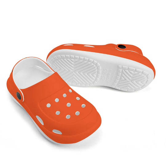Ti Amo I love you - Exclusive Brand - Orange - Skeleton Hands with Heart - Kid's Casual Clogs - Approx Ages 4 to 8 Years