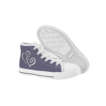 Load image into Gallery viewer, Ti Amo I love you - Exclusive Brand - Dolphin - Kids High Top Canvas Shoes
