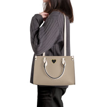 Load image into Gallery viewer, Ti Amo I love you - Exclusive Brand - Persuasion - Luxury Womens PU Tote Bag - Cream Straps
