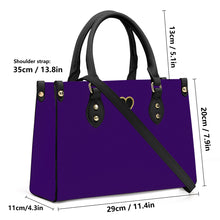 Load image into Gallery viewer, Ti Amo I love you - Exclusive Brand - Violent Violet - Luxury Womens PU Tote Bag - Black Straps
