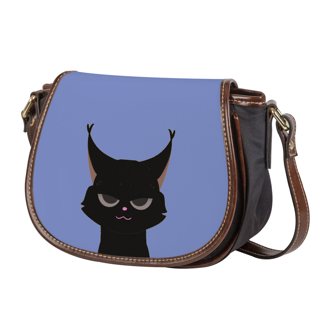 Ti Amo I love you - Exclusive Brand - Mood Mode - Black Cat - Saddle Bag