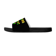 Load image into Gallery viewer, Ti Amo I love you - Exclusive Brand  - Black - Hip Hop Lettering - Slide Sandals - Black Soles
