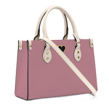 Load image into Gallery viewer, Ti Amo I love you - Exclusive Brand - Lipstick Pink - Luxury Womens PU Tote Bag - Cream Straps
