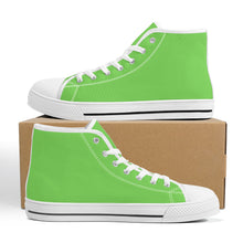 Load image into Gallery viewer, Ti Amo I love you - Exclusive Brand - Pastel Green - High-Top Canvas - White Soles
