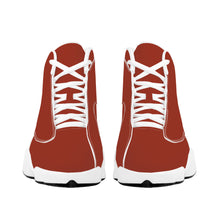 Load image into Gallery viewer, Ti Amo I love you - Exclusive Brand - Brick Red 2  - Mens / Womens - Unisex  Basketball Shoes - White Laces
