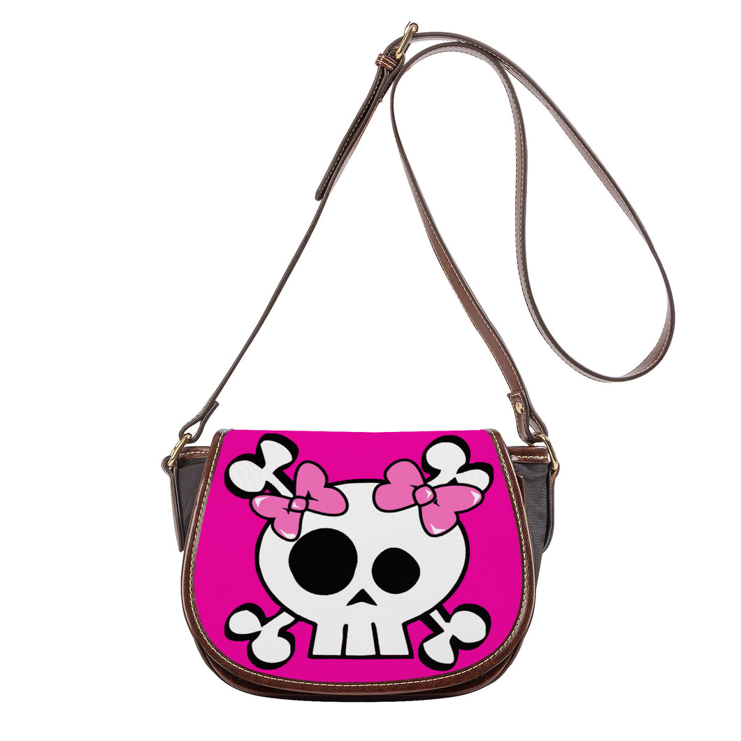 Ti Amo I love you - Exclusive Brand - Hollywood Cerise - Skeleton -  Saddle Bag