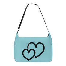 Load image into Gallery viewer, Ti Amo I love you - Exclusive Brand  - Monte Carlo - Double Black Heart - Journey Computer Shoulder Bag
