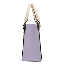 Load image into Gallery viewer, Ti Amo I love you - Exclusive Brand - Orchid Petal - Luxury Womens PU Tote Bag - Cream Straps
