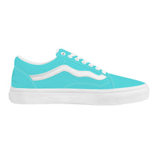 Load image into Gallery viewer, Ti Amo I love you - Exclusive Brand - Medium Turquoise Blue - Low Top Flat Sneaker
