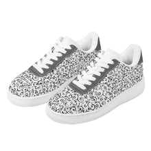 Load image into Gallery viewer, Ti Amo I love you - Exclusive Brand - White with Black Vines - Low Top Unisex Sneakers
