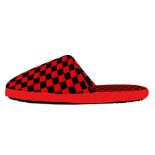 Load image into Gallery viewer, Ti Amo I love you-  Exclusive Brand  - Red &amp; Black Checkered -  Family - Slippers
