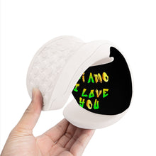 Load image into Gallery viewer, Ti Amo I love you - Exclusive Brand - Black - Hip Hop Lettering - Slide Sandals - White Soles
