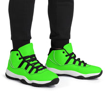 Load image into Gallery viewer, Ti Amo I love you - Exclusive Brand - Florescent Green  - Skeleton Hands with Heart -  High Top Air Retro Sneakers - Black Laces
