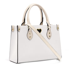 Load image into Gallery viewer, Ti Amo I love you - Exclusive Brand - Vista White - Luxury Womens PU Tote Bag - Cream Straps
