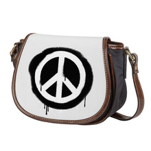 Load image into Gallery viewer, Ti Amo I love you - Exclusive Brand - Concrete - Peace Sign - Saddle Bag
