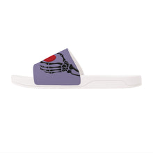 Load image into Gallery viewer, Ti Amo I love you - Exclusive Brand - Kimberly - Skeleton Hands with Heart -  Slide Sandals - White Soles
