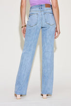 Load image into Gallery viewer, Judy Blue Full Size V Front Waistband Straight Jeans Ti Amo I love you
