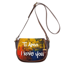 Load image into Gallery viewer, Ti Amo I love you - Exclusive Brand - Abstract - Saddle Bag
