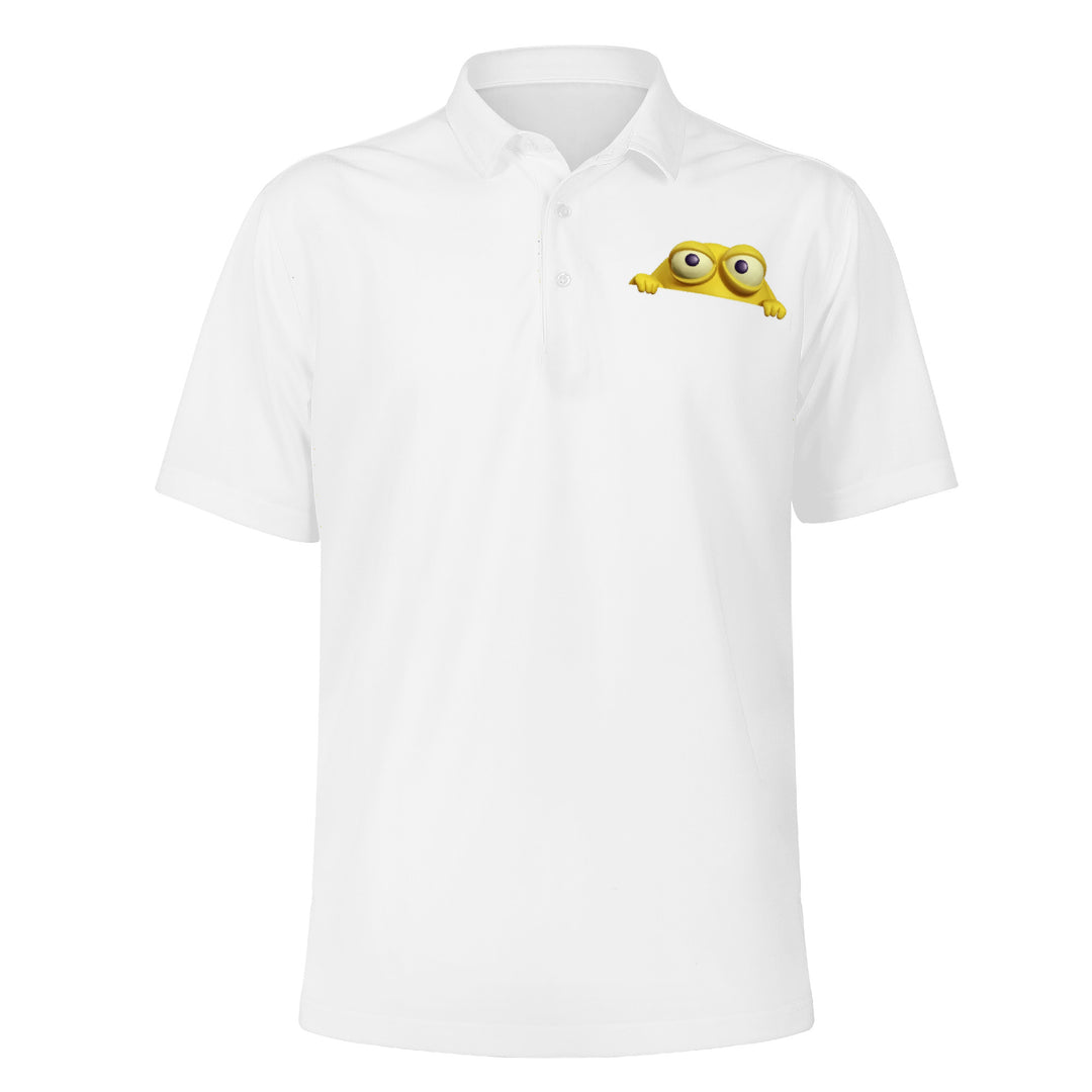 Ti Amo I love you -  Exclusive Brand - Peeking Yellow Monster -  Polo Shirt - Sizes XS-3XL