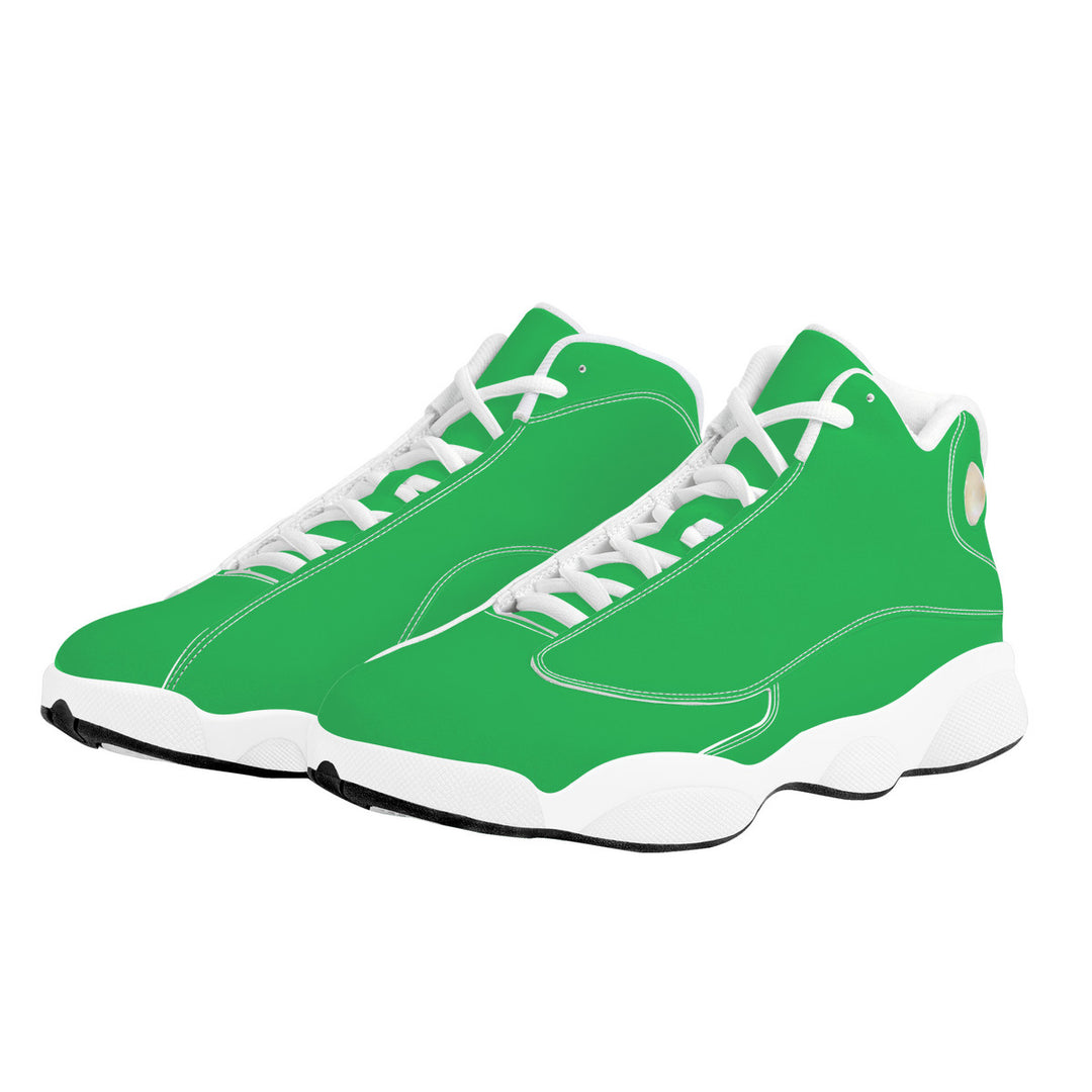 Ti Amo I love you - Exclusive Brand -Jade Green - Double Heart Logo - Mens / Womens - Unisex  Basketball Shoes - White Laces