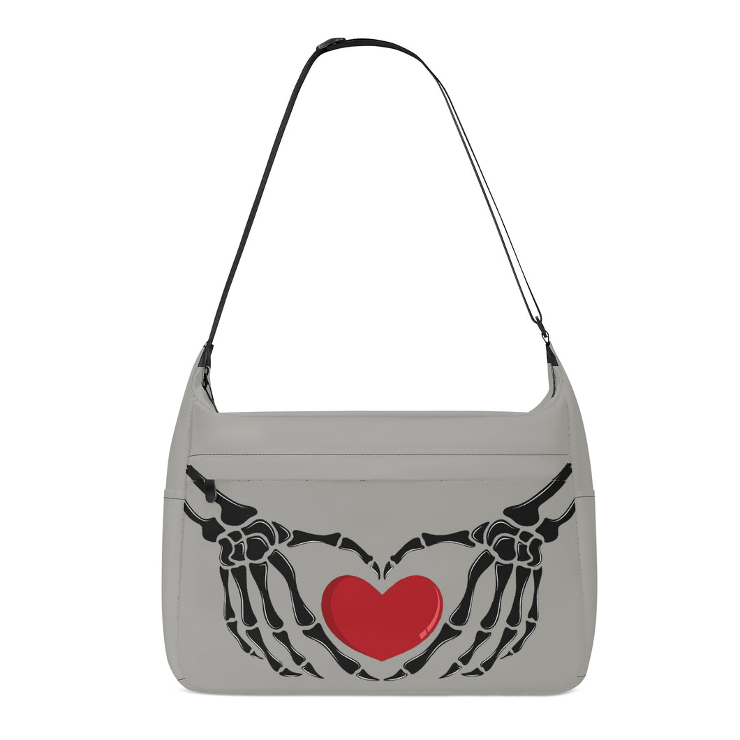 Ti Amo I love you - Exclusive Brand - Dawn - Skeleton Heart Hands  -  Journey Computer Shoulder Bag