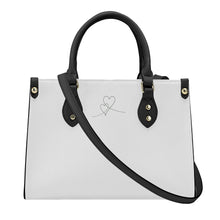 Load image into Gallery viewer, Ti Amo I love you - Exclusive Brand  - White - Luxury Womens PU Tote Bag - Black Straps
