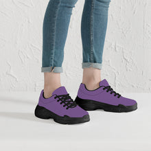 Load image into Gallery viewer, Ti Amo I love you - Exclusive Brand - Dusty Purple - Double Black Heart - Chunky Sneakers - Black Soles
