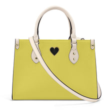 Load image into Gallery viewer, Ti Amo I love you - Exclusive Brand - Marigold Yellow - Luxury Womens PU Tote Bag - Cream Straps
