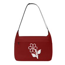 Load image into Gallery viewer, Ti Amo I love you - Exclusive Brand - Dark Burgundy - White Daisy - Journey Computer Shoulder Bag
