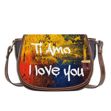 Load image into Gallery viewer, Ti Amo I love you - Exclusive Brand - Abstract - Saddle Bag
